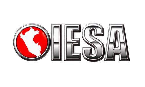 Emblema ESA Perú en cromo y rojo